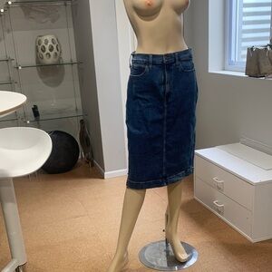 J. Crew Dark Blue Denim Skirt